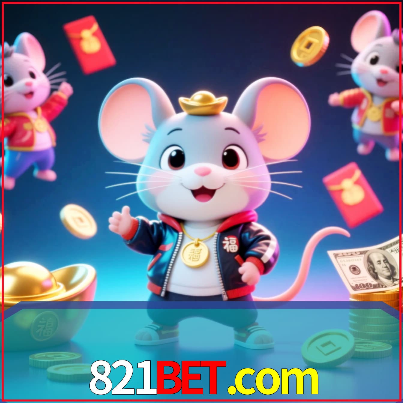 Slot machine 3D icon with number 7 and 1